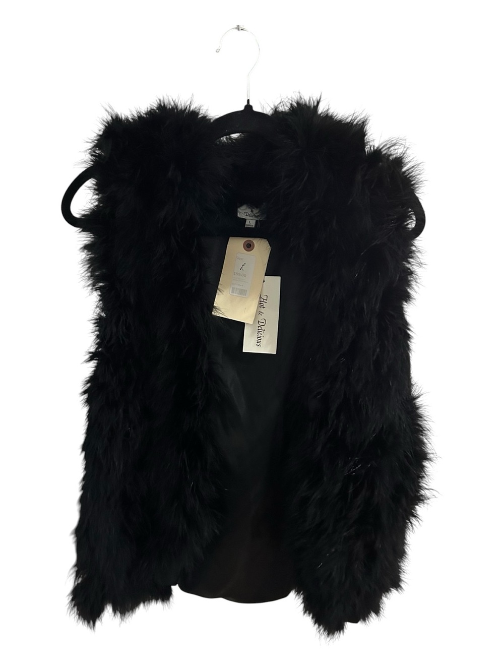Black Faux Fur Vest - Women's Stylish Layering Piece
